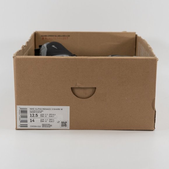 Nike Alpha Menace 3 Shark WIDE WIDTH \'Black Iron Grey\' CV0584-010 size 12.5 main image 7